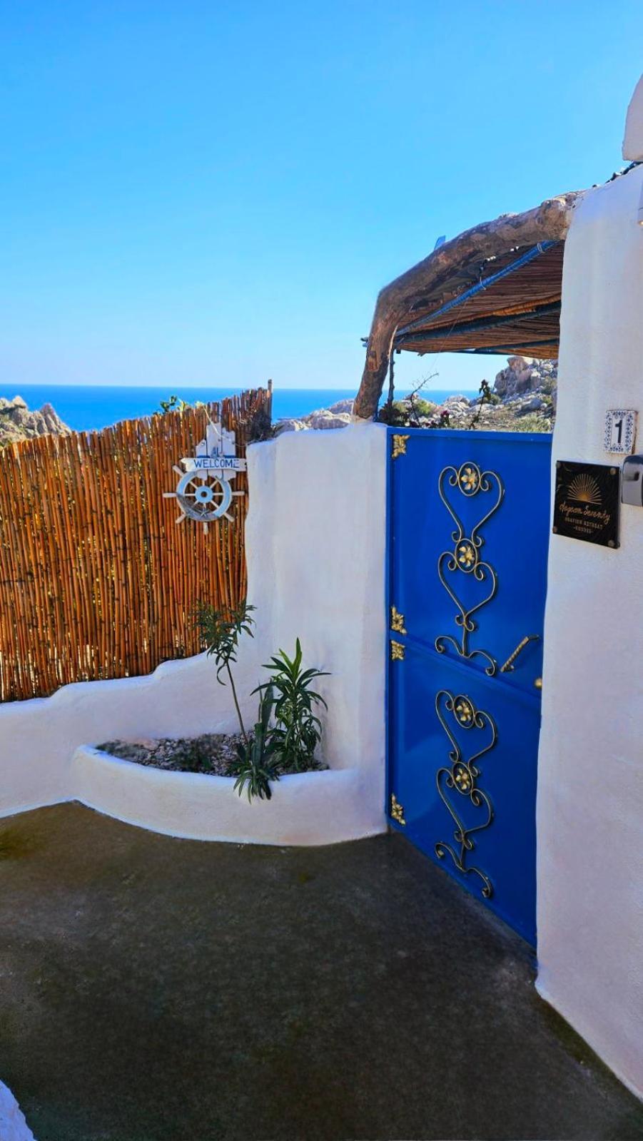 Aegean Serenity - Sea View Retreat Archangelos  Eksteriør bilde